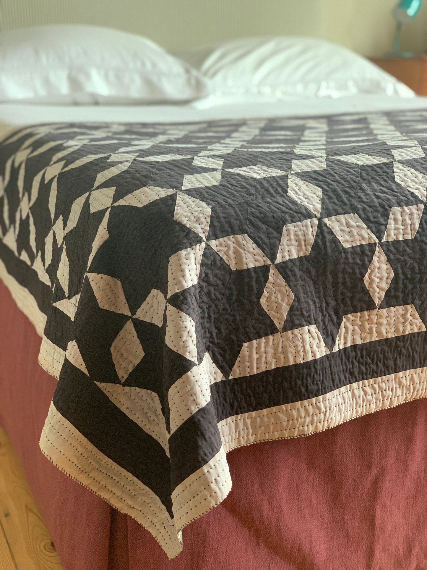Patchwork Black Star Quilt