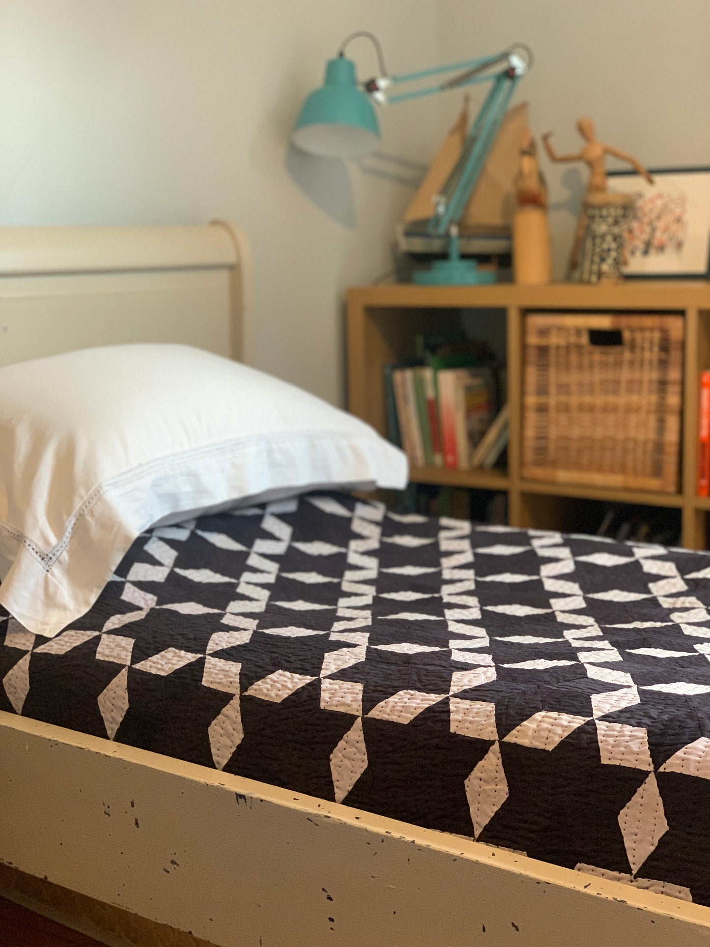 Patchwork Black Star Quilt