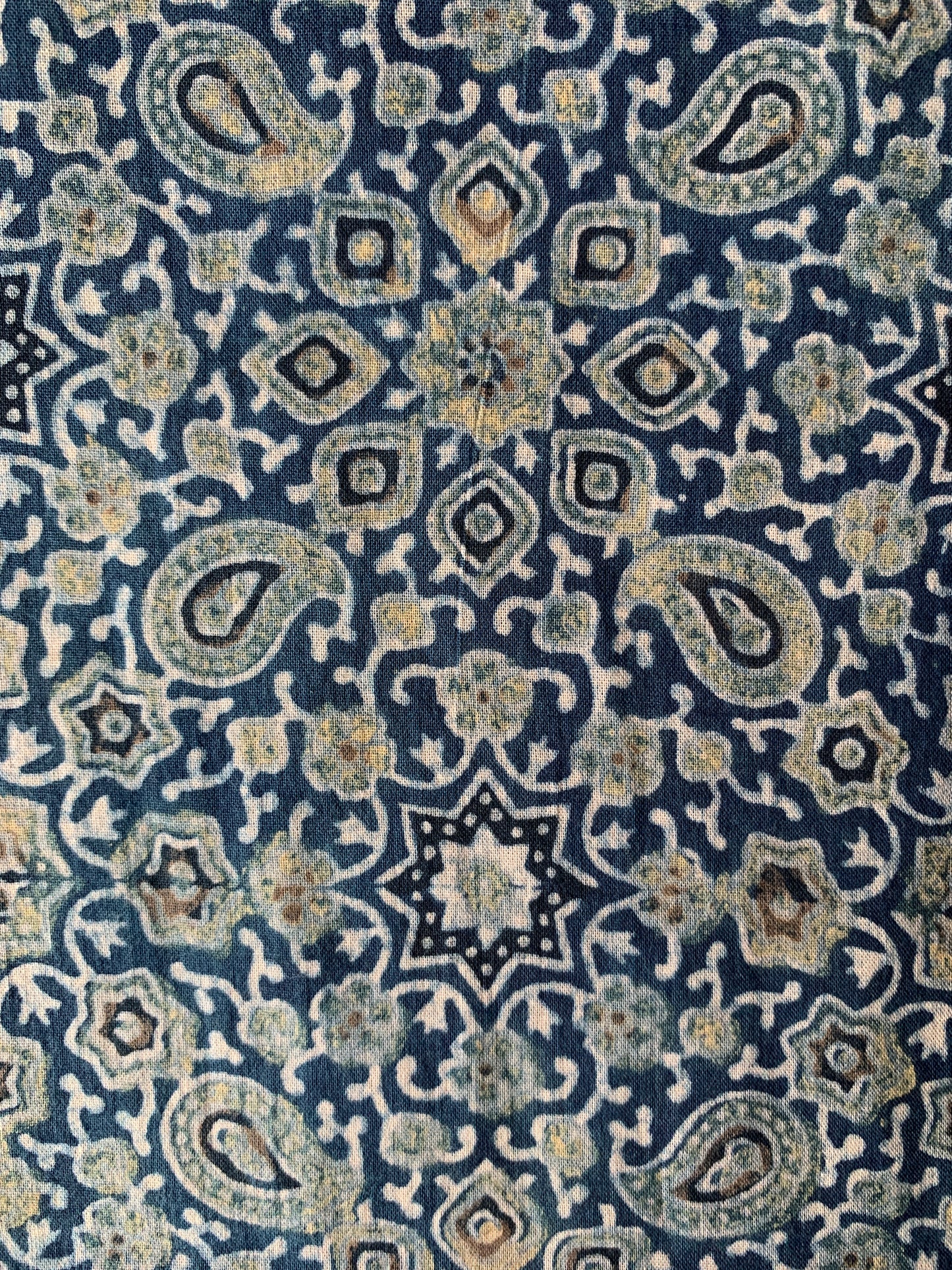 BLUE STAR COTTON SCARF