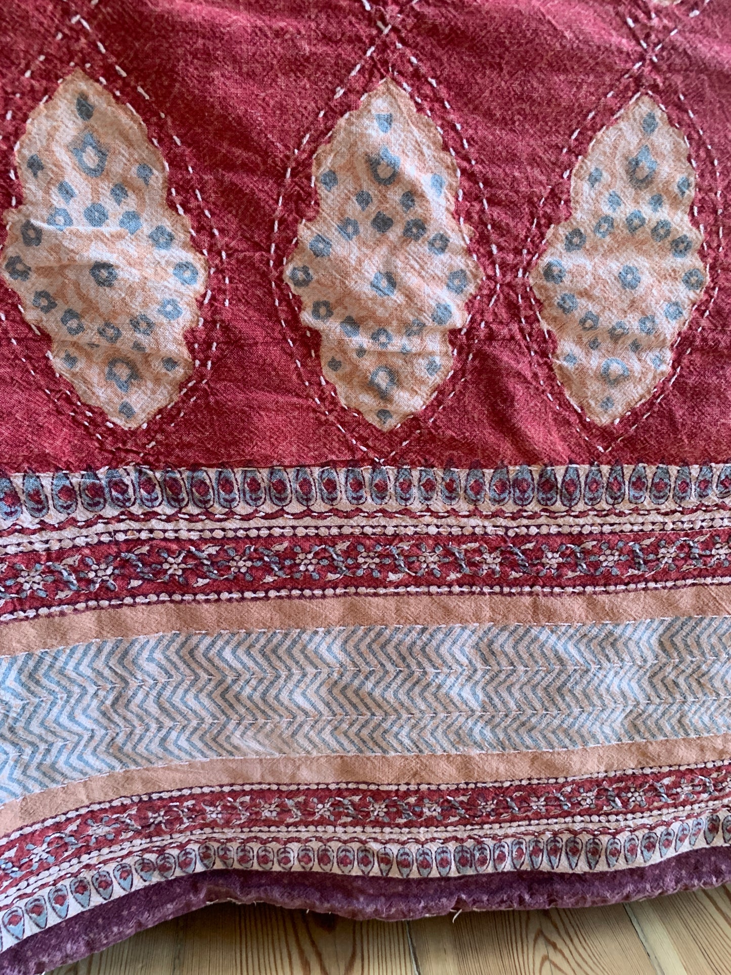 Medallion Kantha Quilt