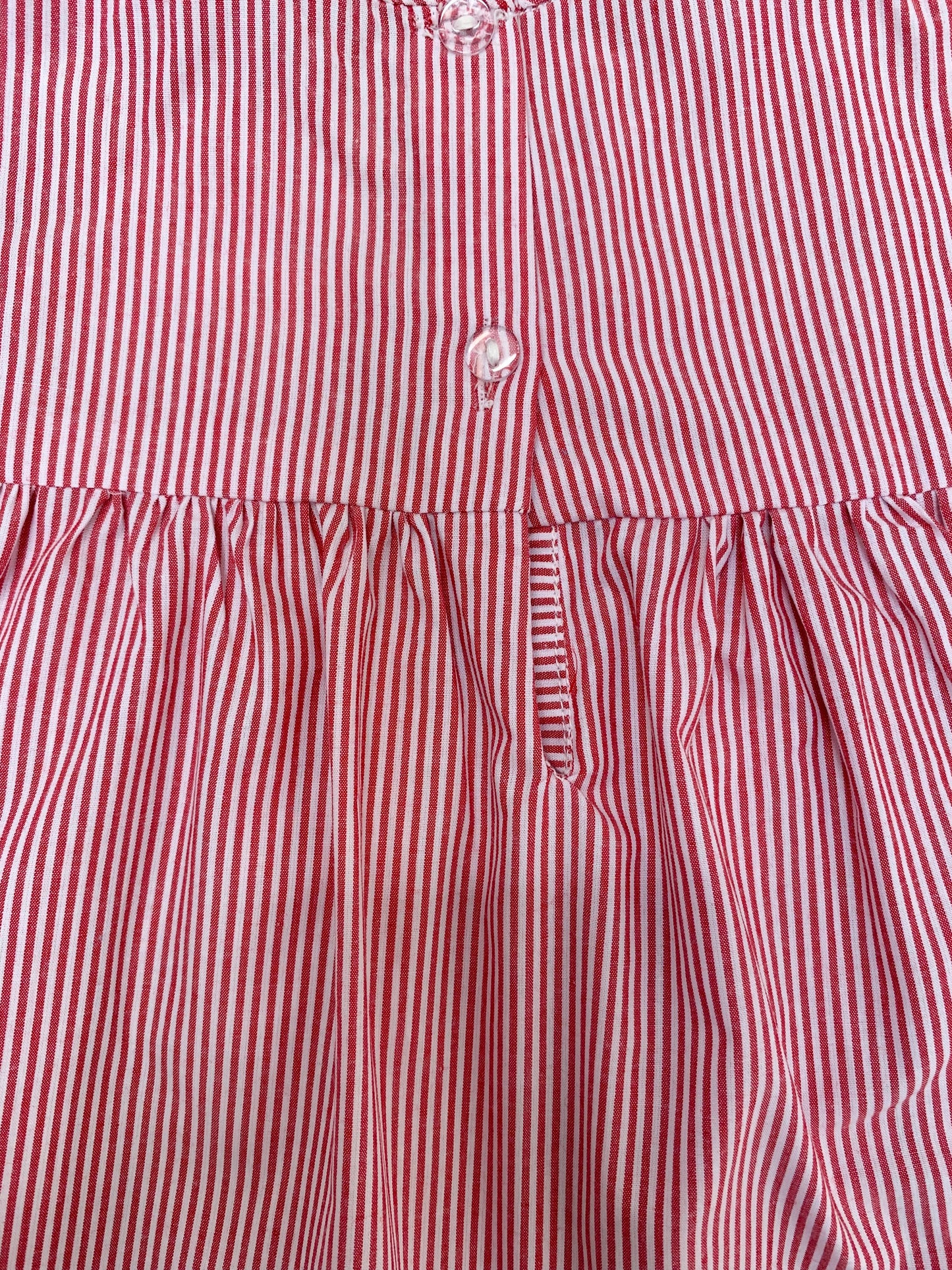 Baby girl smocked dress - Red