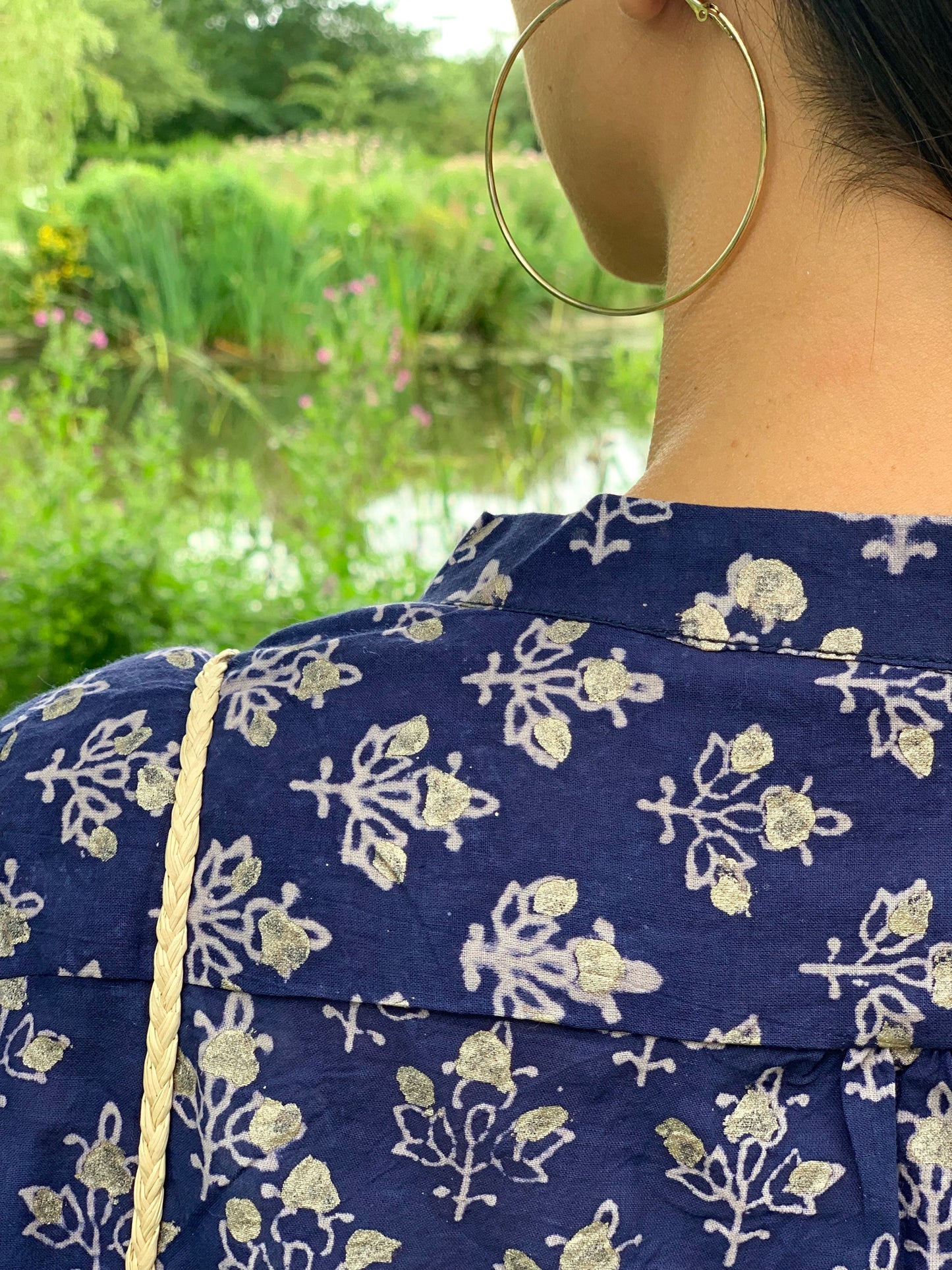 Shirt - Navy and Gold