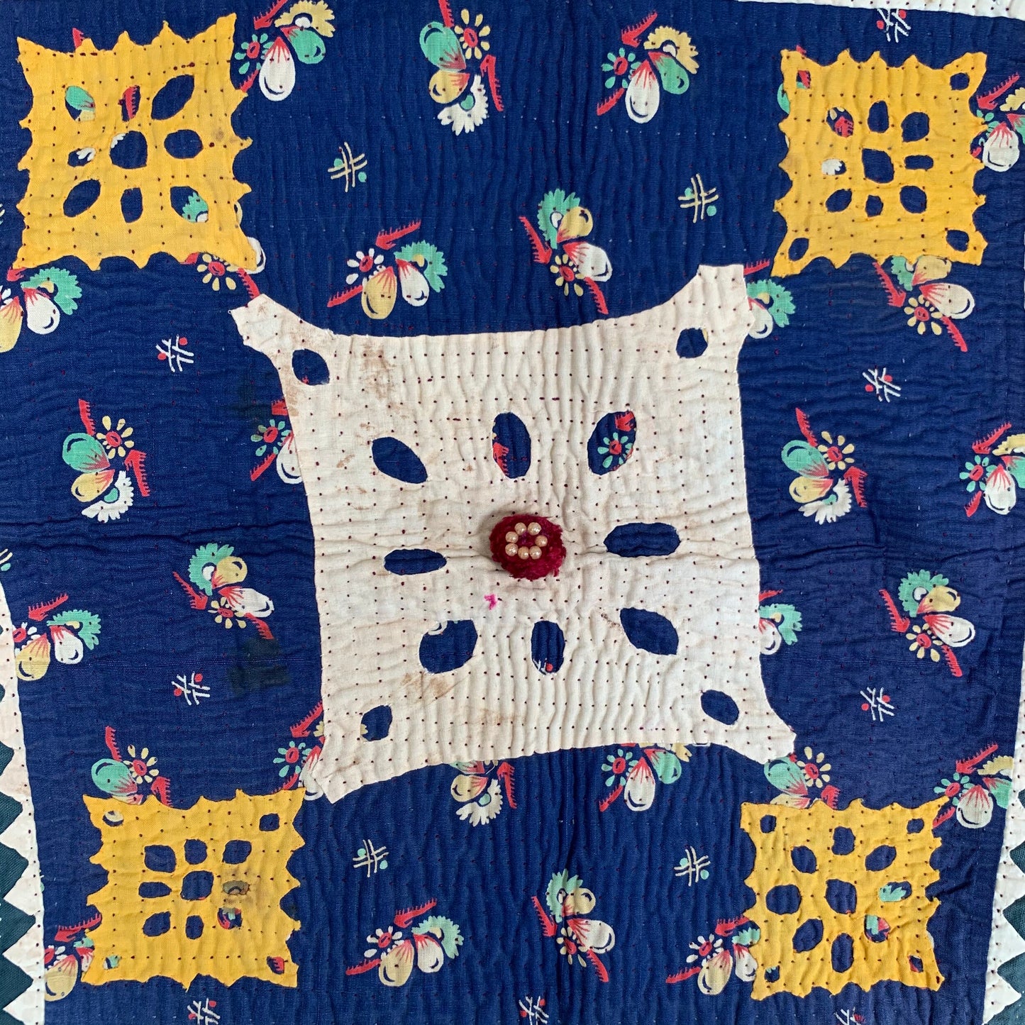 Vintage patchwork square