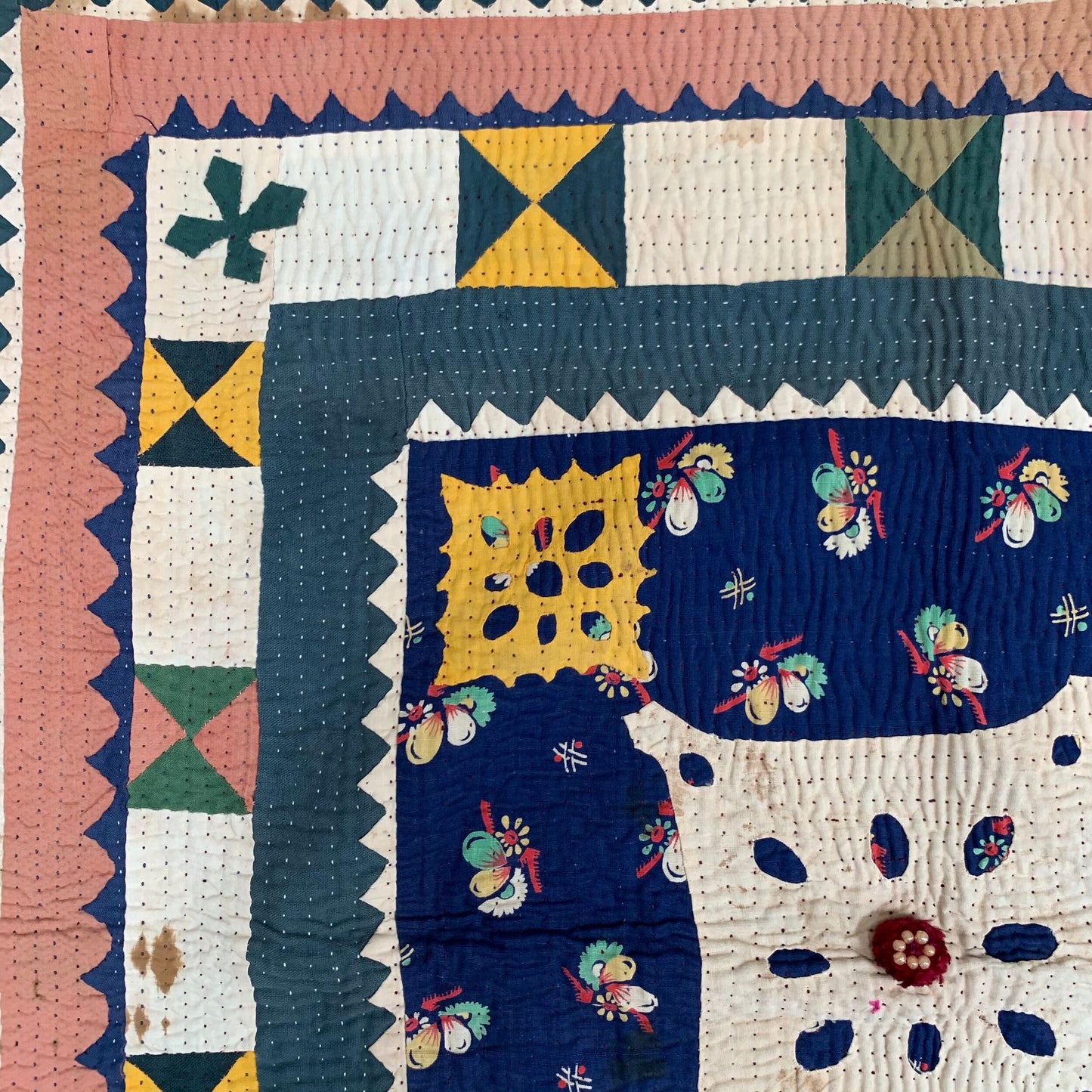 Vintage patchwork square