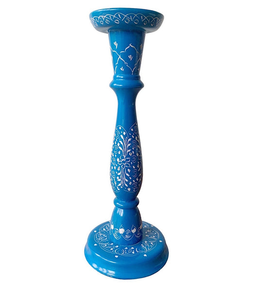 Blue candlestick