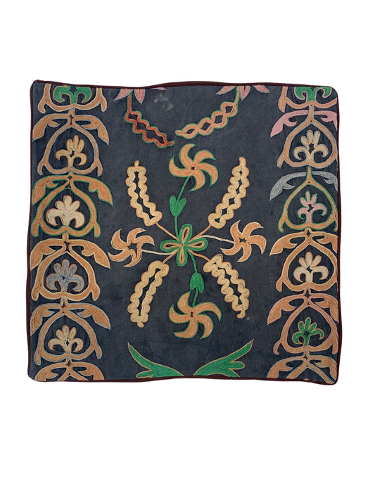 Vintage Tajik Suzani Cushion Cover - Leaf - SOLD OUT