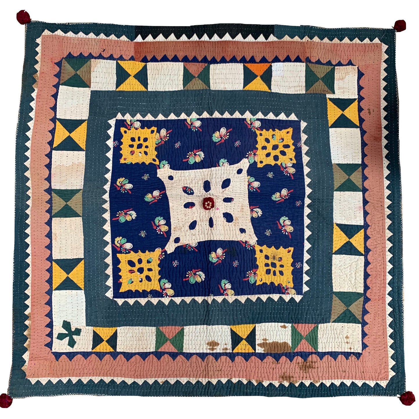 Vintage patchwork square
