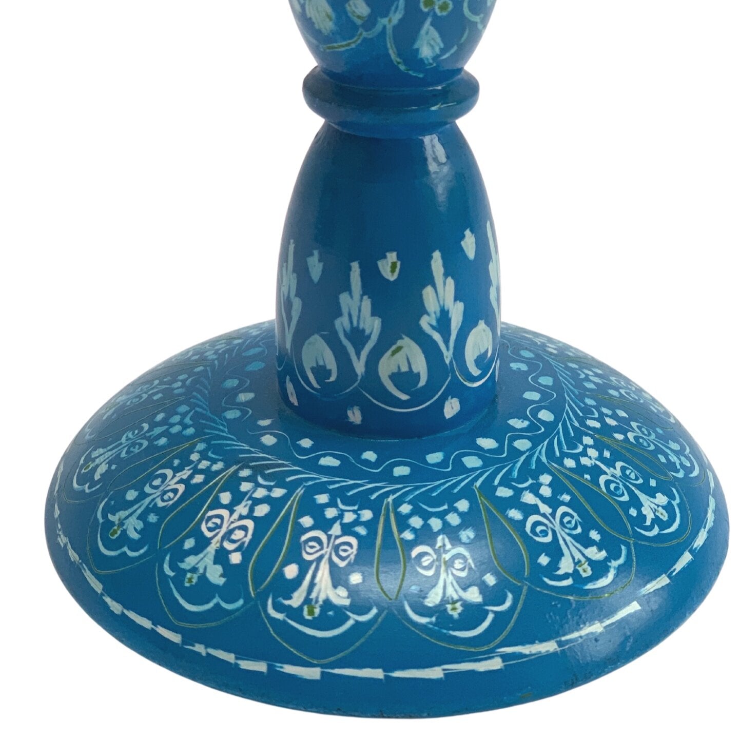 LARGE BLUE CANDLESTICK