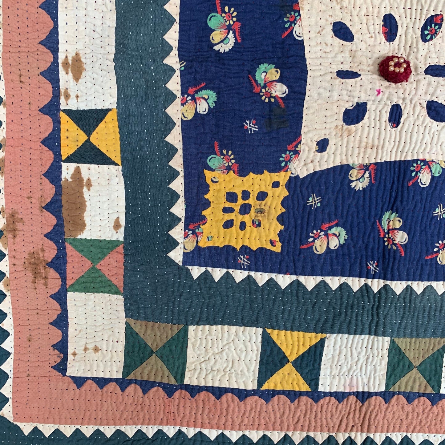Vintage patchwork square